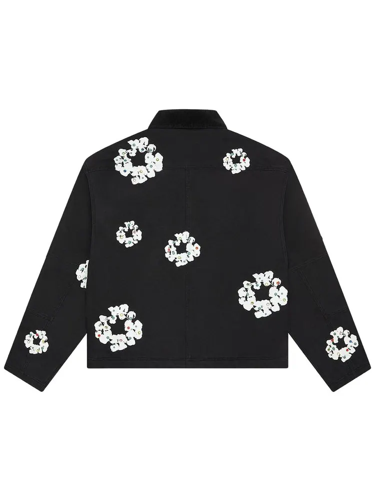 Рабочая куртка Denim Tears Cotton Wreath Canvas Work Jacket — изображение 2 из 2, черный