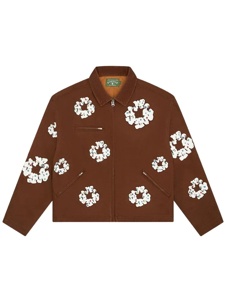 Рабочая куртка Denim Tears Cotton Wreath Canvas Work Jacket — изображение 1 из 2, коричневый