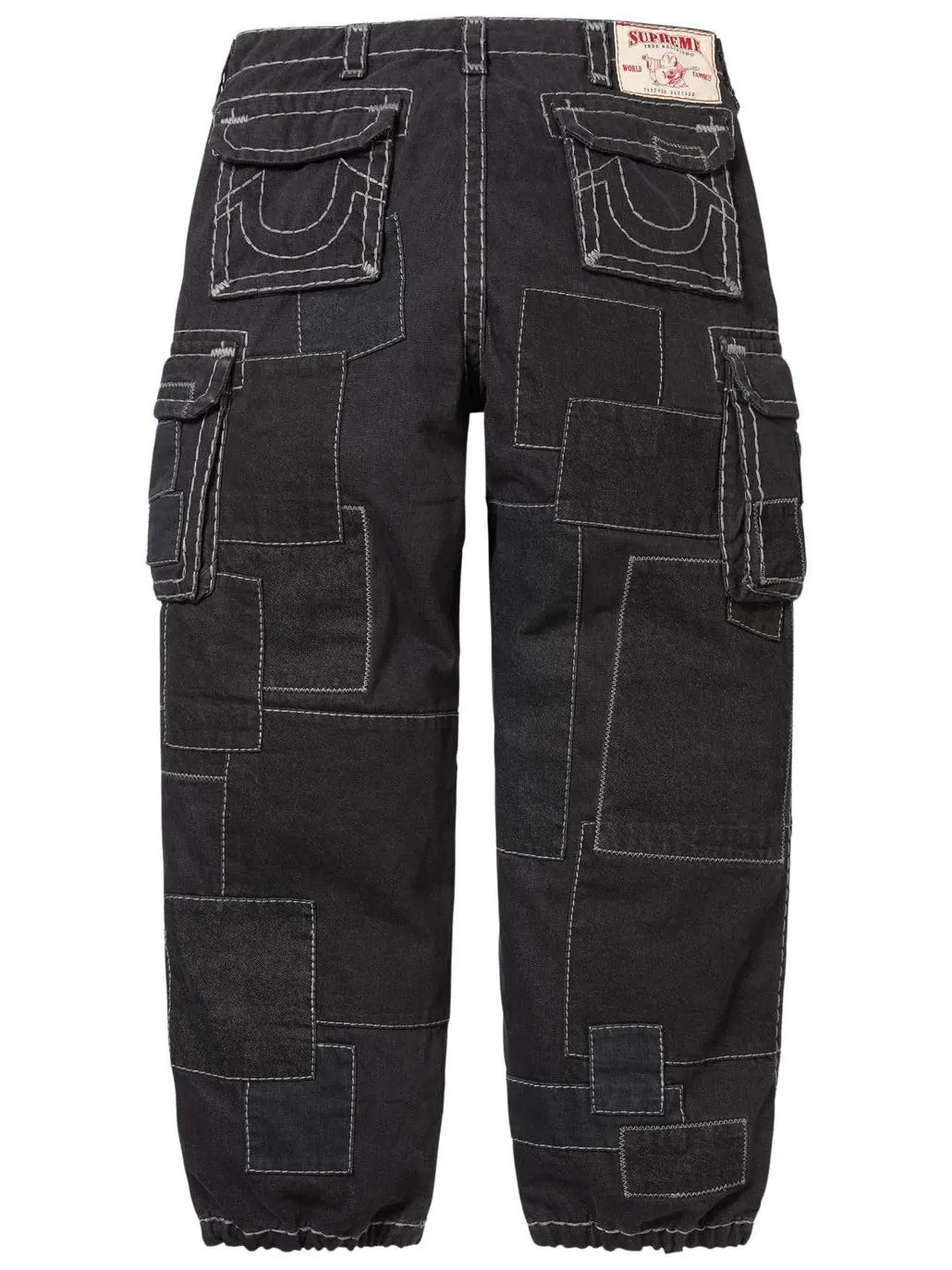 Брюки-карго Supreme x True Religion Patchwork — изображение 2 из 2, черный