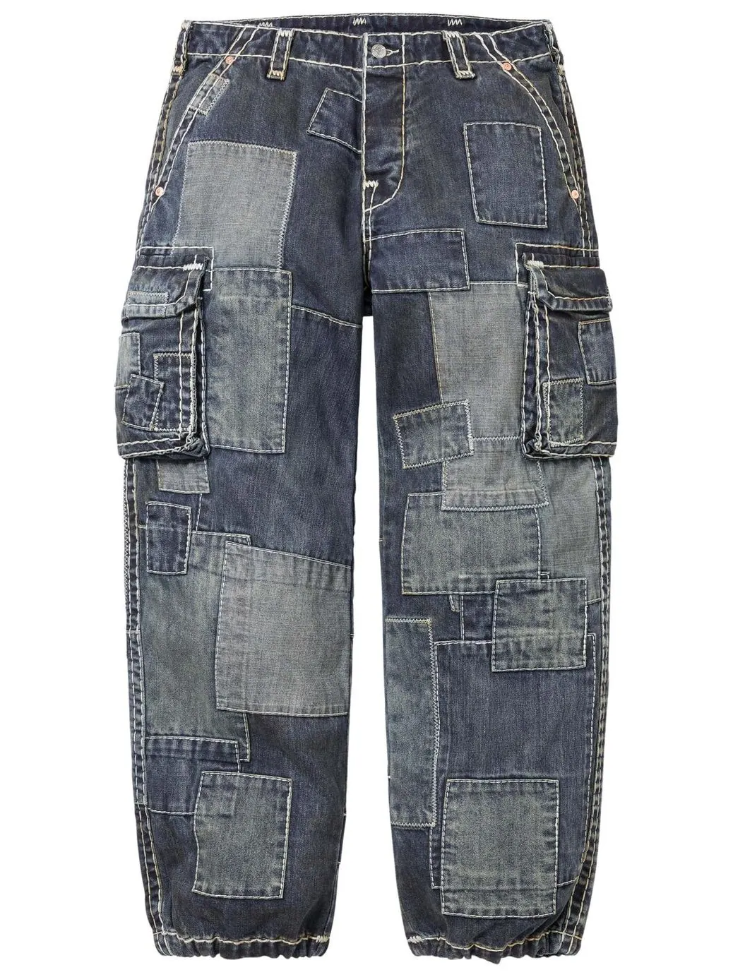 Брюки-карго Supreme x True Religion Patchwork, цвет