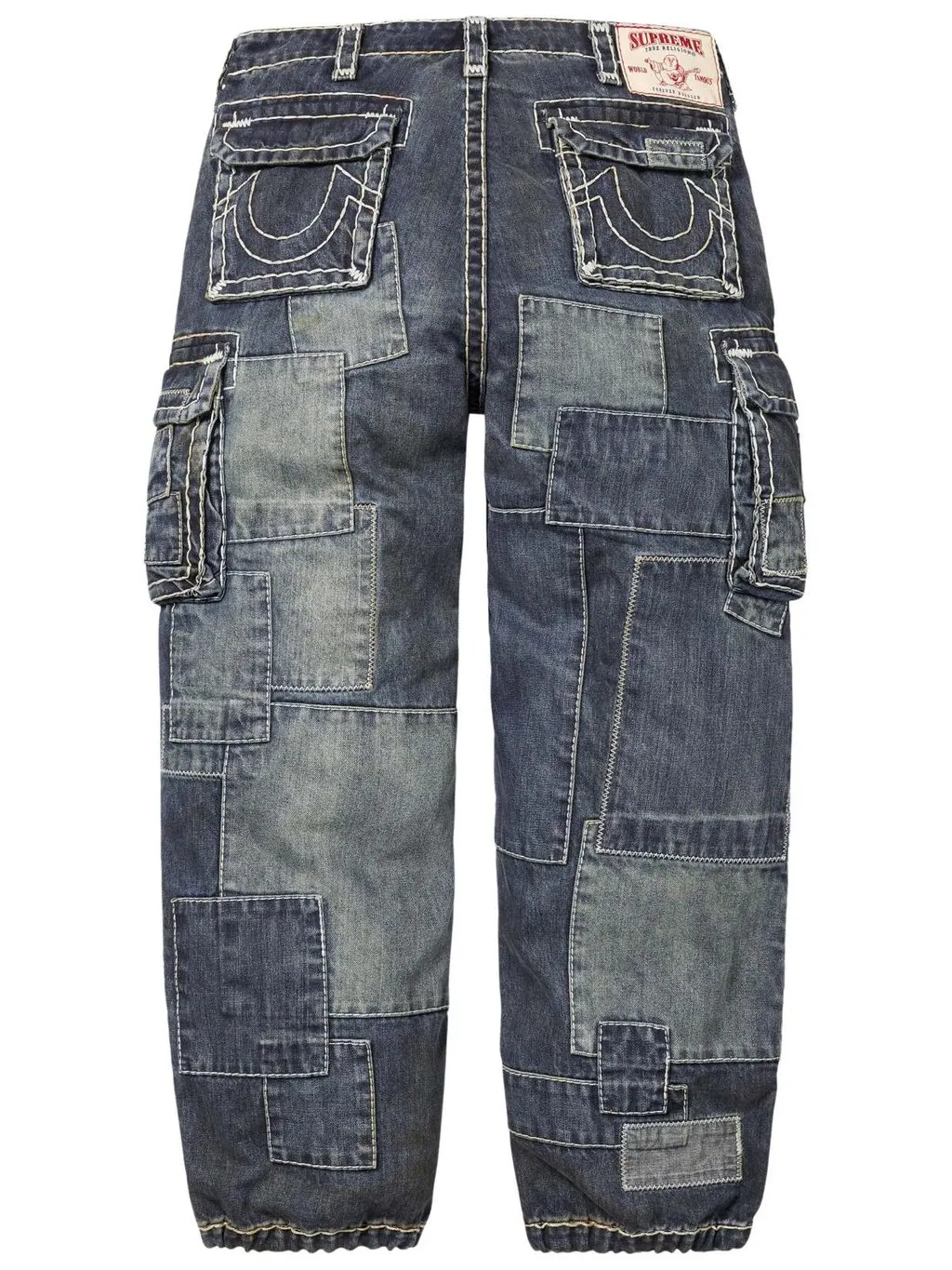 Брюки-карго Supreme x True Religion Patchwork, цвет — изображение 2 из 2, синий