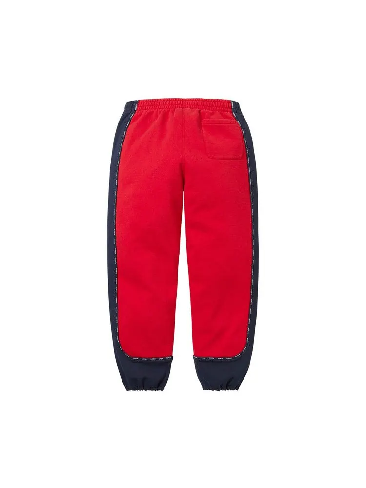 Спортивные брюки Supreme Piping Sweatpant — изображение 2 из 3, красный