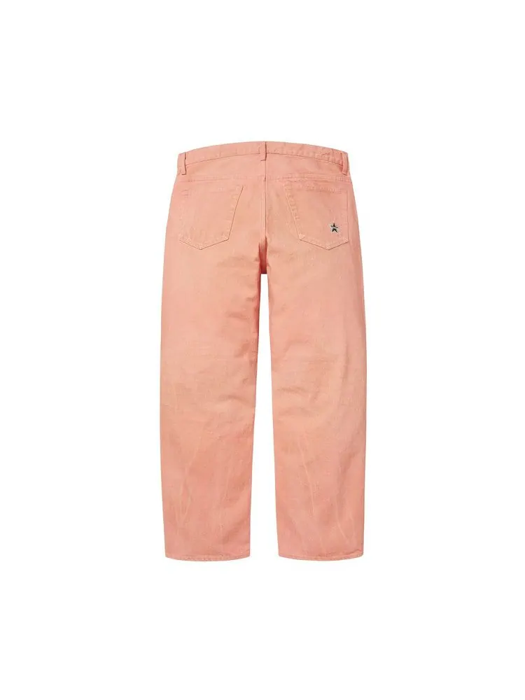 Джинсы Supreme Distressed Loose Fit Selvedge Jean — изображение 2 из 3, розовый
