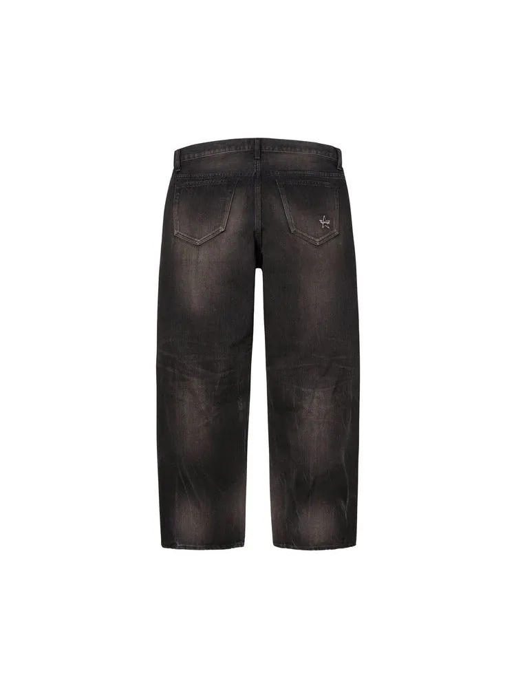 Джинсы Supreme Distressed Loose Fit Selvedge Jean — изображение 2 из 3, черный