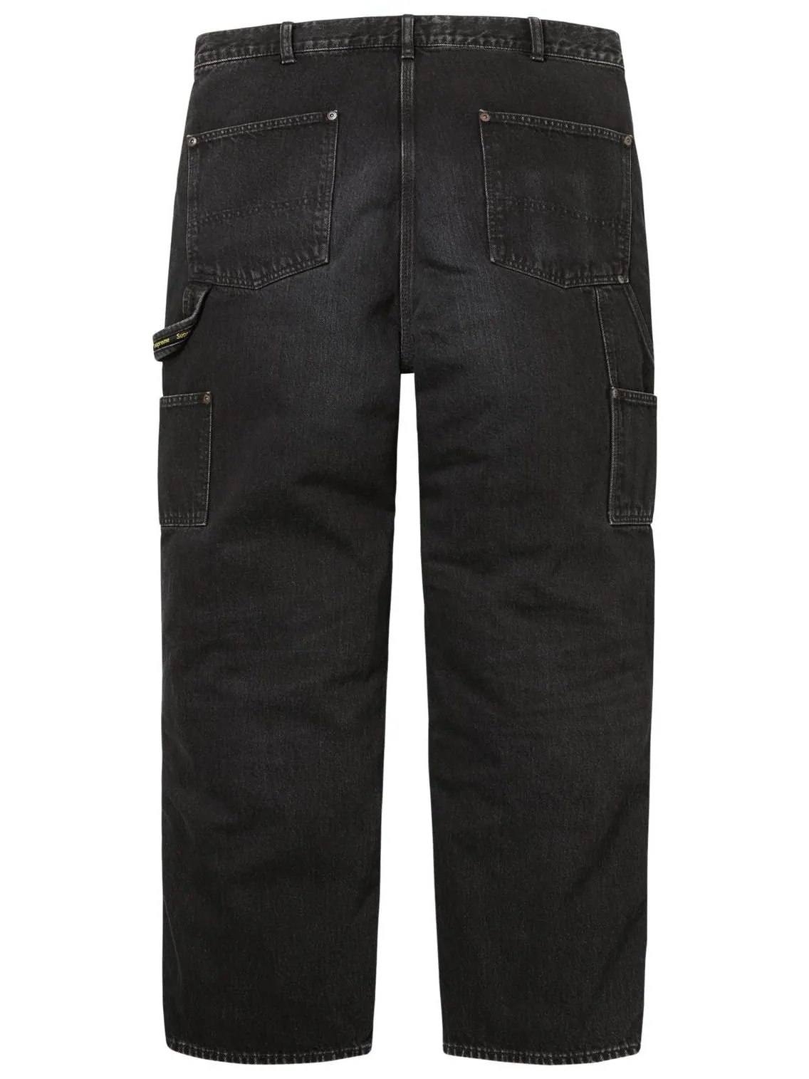 Джинсы Supreme Worn Double Knee Denim Painter Jean — изображение 2 из 2, черный