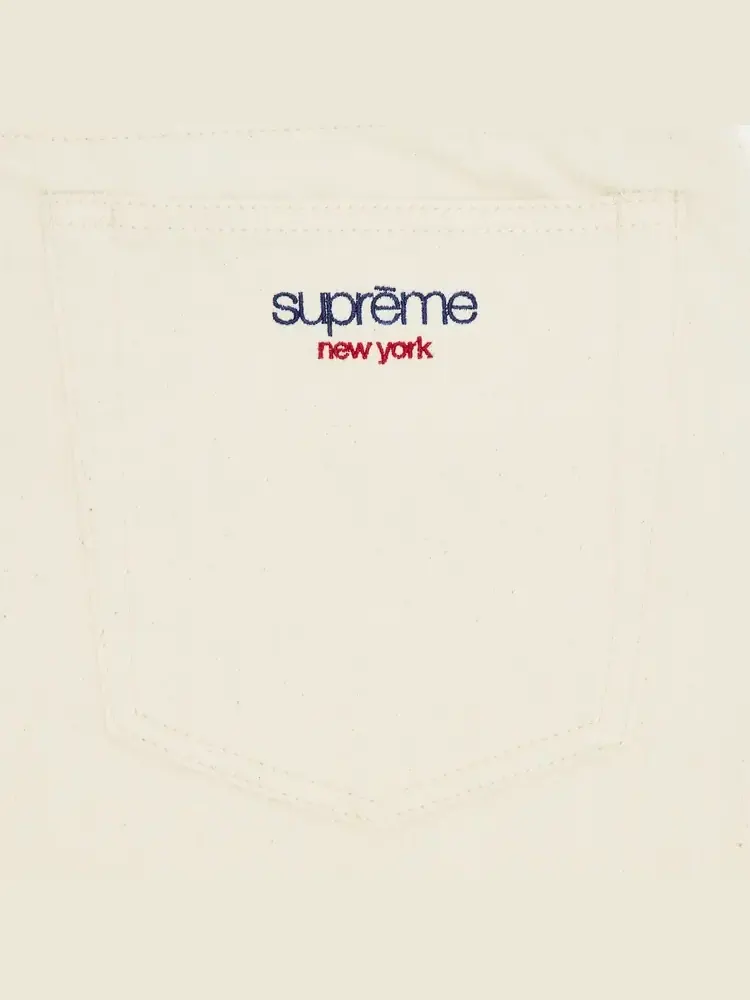 Джинсы Supreme Baggy Selvedge Jean 'Natural' — изображение 3 из 3, бежевый