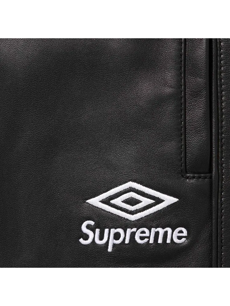 Брюки Supreme x Umbro Leather Track Pant — изображение 3 из 3, черный