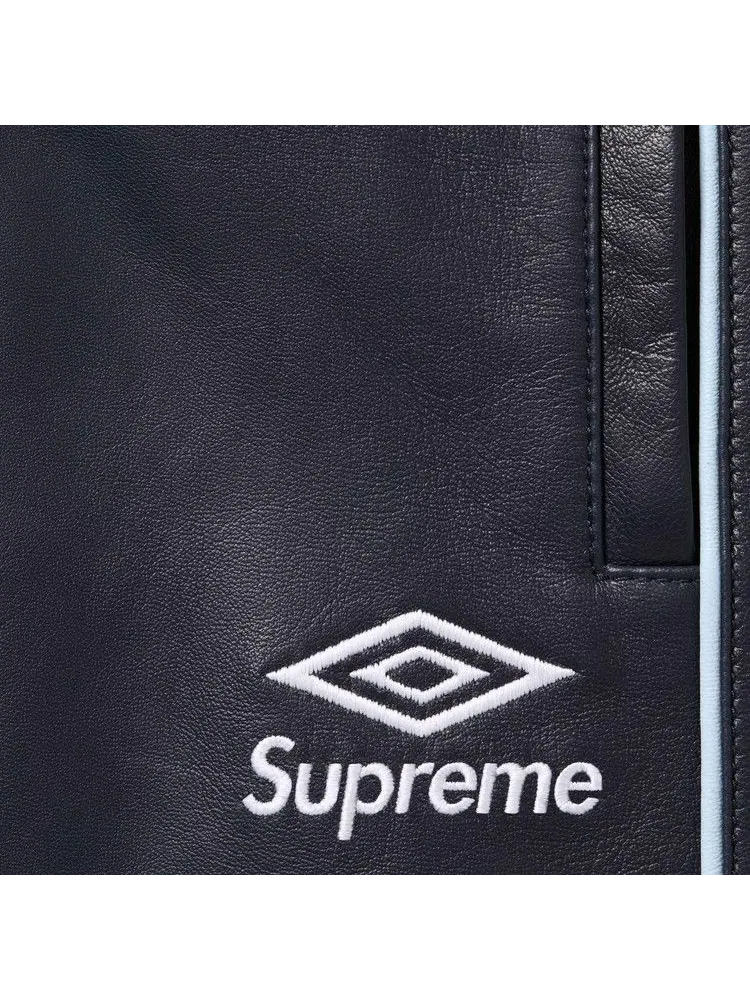 Брюки Supreme x Umbro Leather Track Pant — изображение 3 из 3, темно-синий