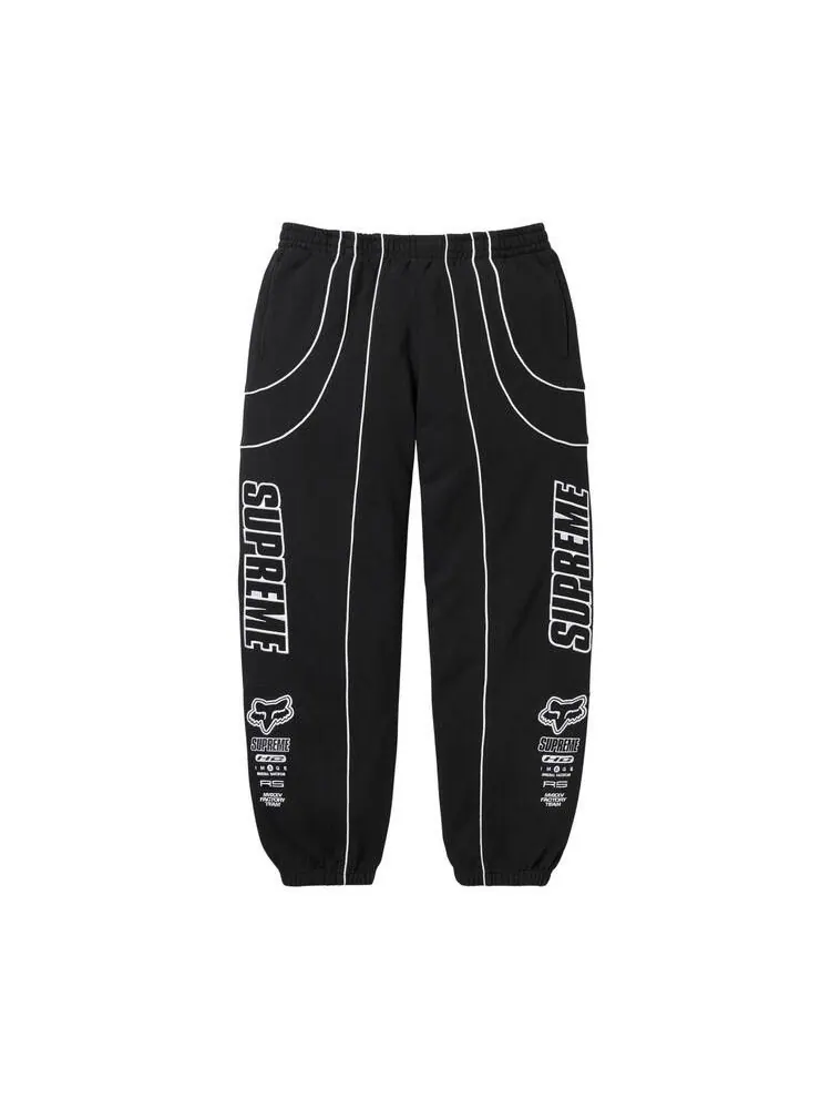 Спортивные брюки Supreme x Fox Racing Sweatpant 'Black'