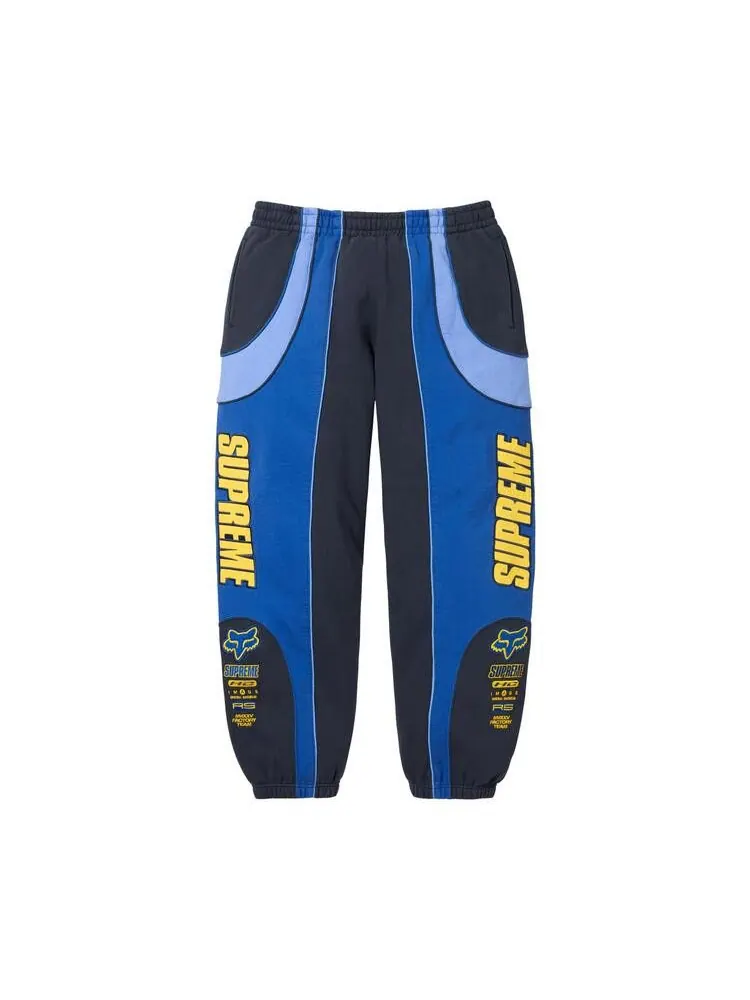 Спортивные брюки Supreme x Fox Racing Sweatpant 'Navy'