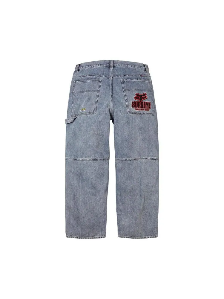 Джинсы Supreme x Fox Racing Cordura Baggy Jean 'Denim' — изображение 2 из 2, синий