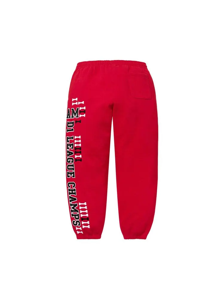 Спортивные брюки Supreme League Champs Sweatpant — изображение 2 из 3, красный