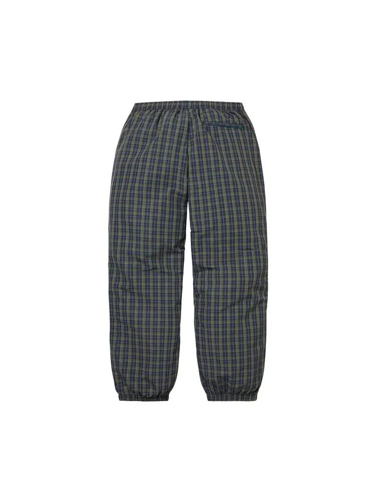 Брюки Supreme Plaid Warm Up Pant — изображение 2 из 2, темно-синий