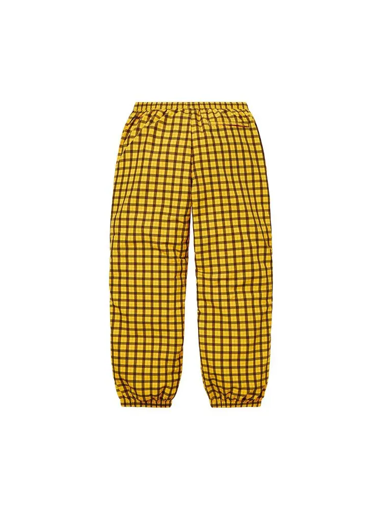 Брюки Supreme Plaid Warm Up Pant — изображение 2 из 2, желтый