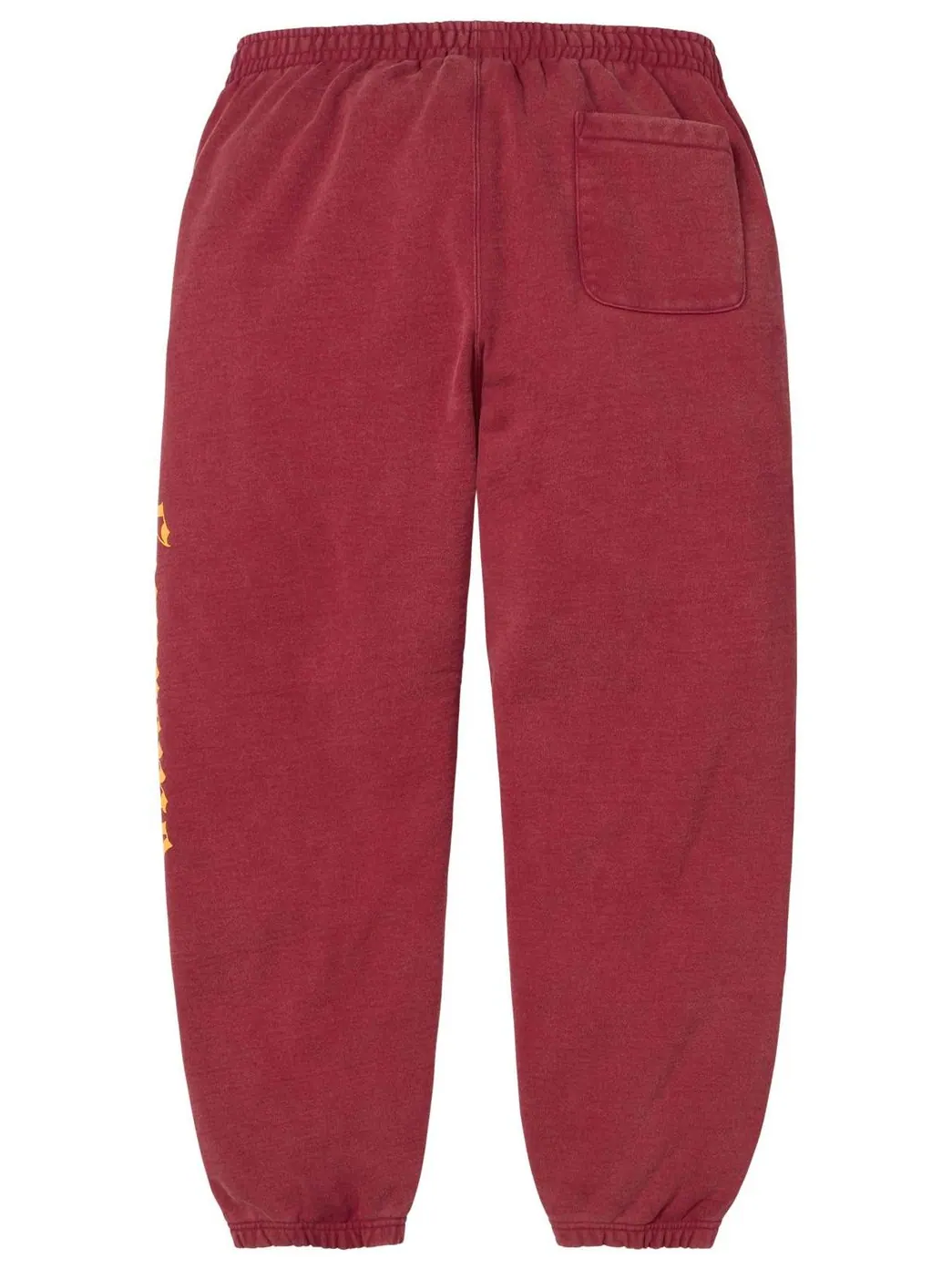 Спортивные штаны Supreme Washed Old English — изображение 2 из 2, красный
