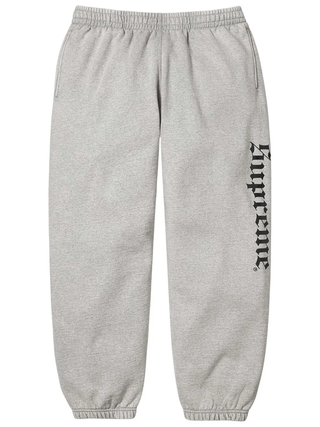 Спортивные штаны Supreme Washed Old English цвета «серый меланж»