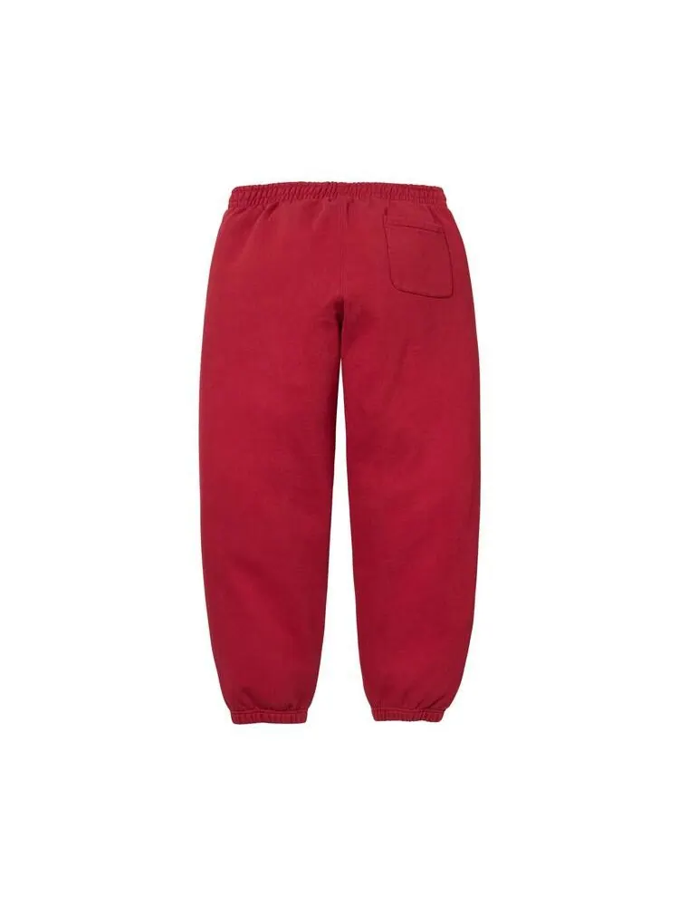Спортивные брюки Supreme Satin Appliqué Sweatpant — изображение 2 из 2, темный красный