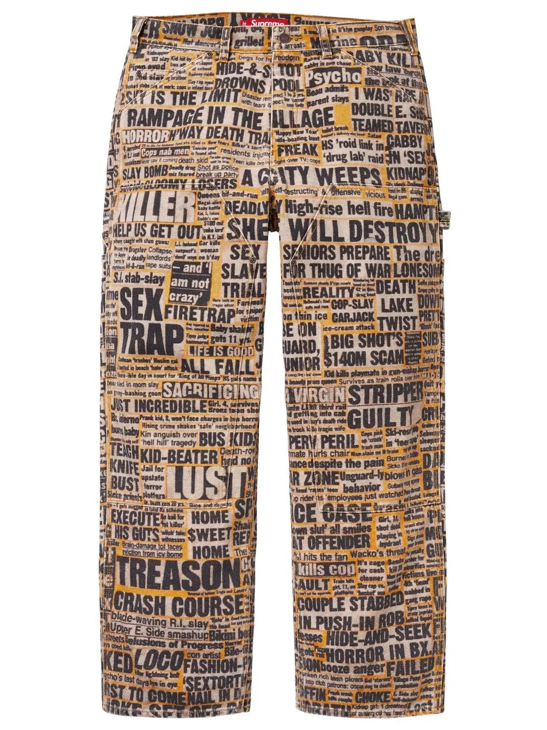 Брюки Supreme x Dash Snow Double Knee Painter Pant
