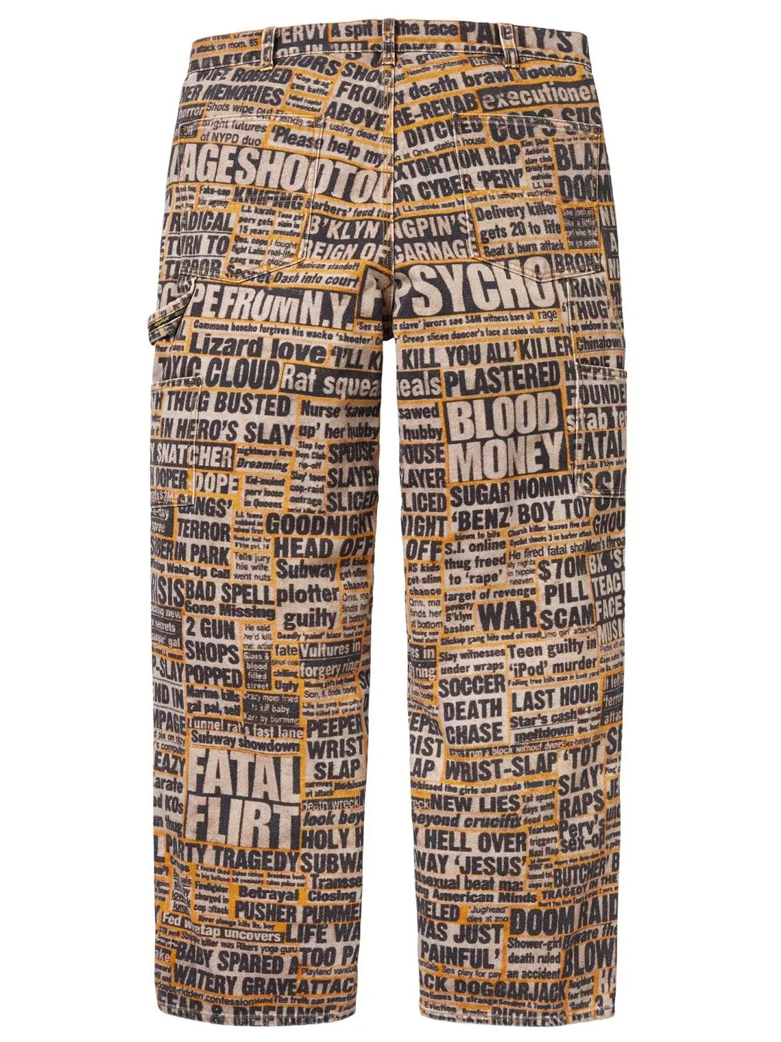 Брюки Supreme x Dash Snow Double Knee Painter Pant — изображение 2 из 2, мульти
