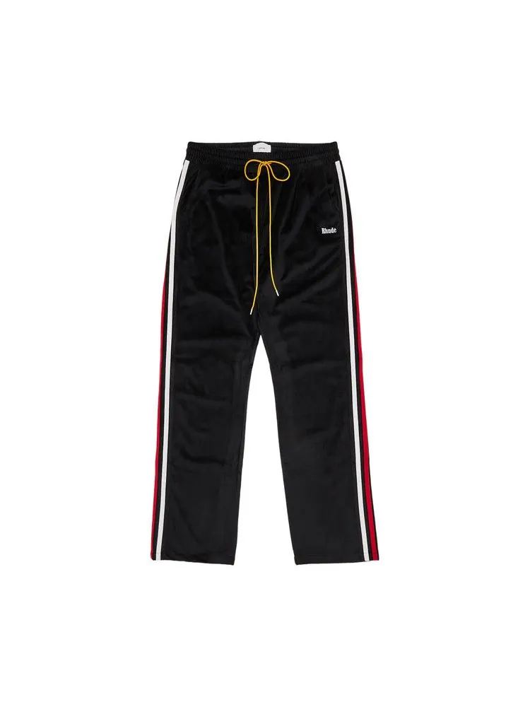 Брюки Rhude Mancino Velour Track Pant 'Black'