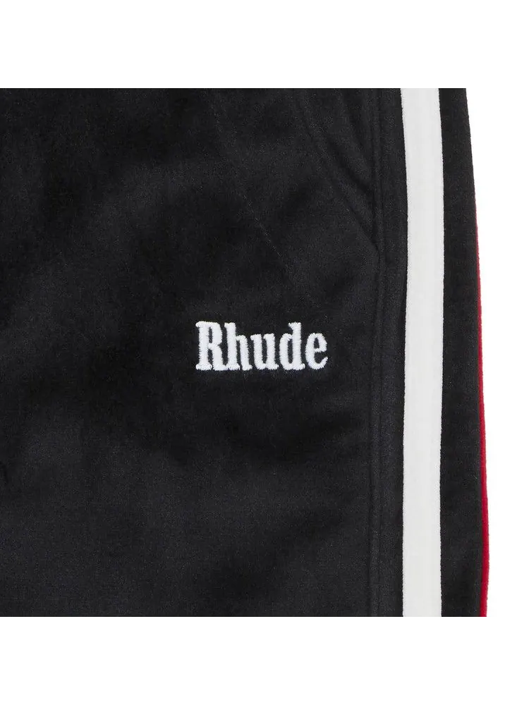 Брюки Rhude Mancino Velour Track Pant 'Black' — изображение 3 из 3, черный