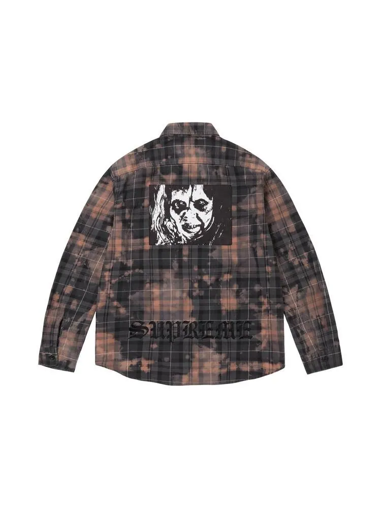 Рубашка Supreme x The Exorcist Flannel Shirt — изображение 2 из 2, черный