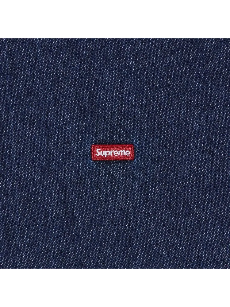 Рубашка Supreme Small Box Denim Shirt — изображение 2 из 2, синий