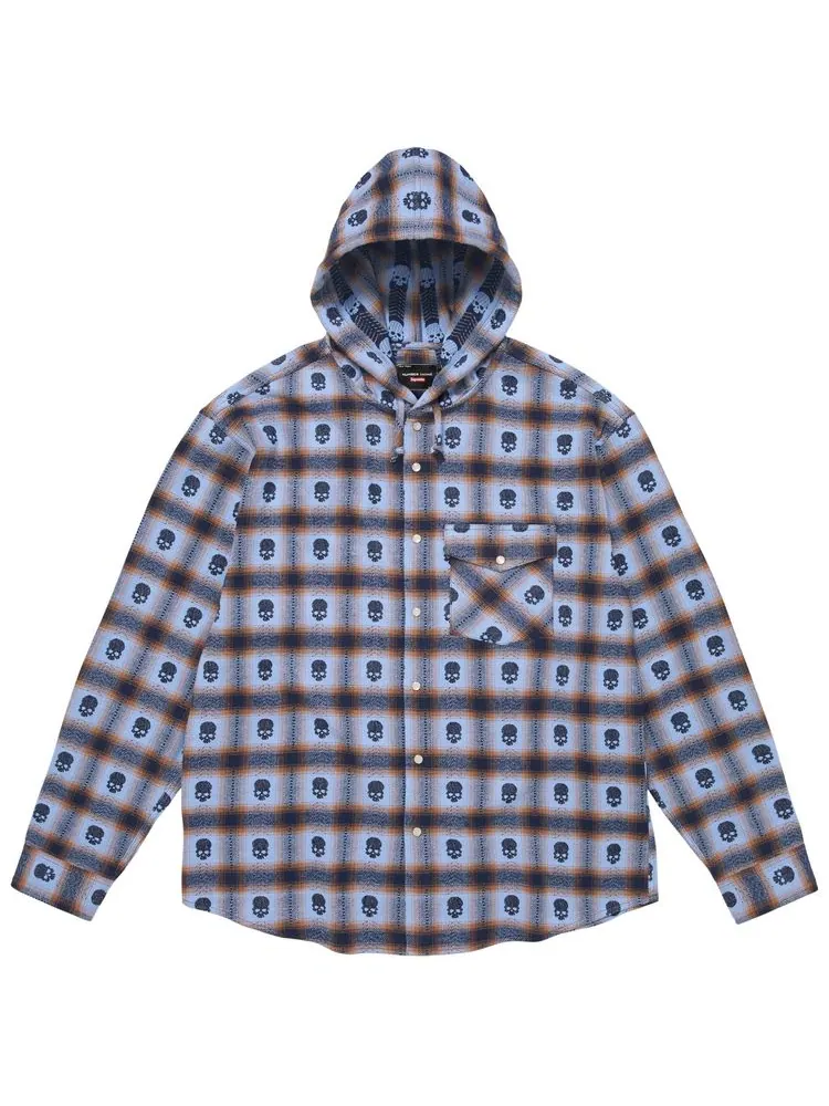 Рубашка-толстовка Supreme x Number (N)Ine с капюшоном