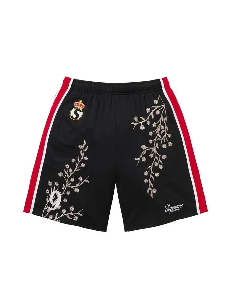 Шорты Supreme Floral Soccer Short — изображение 1 из 3, черный