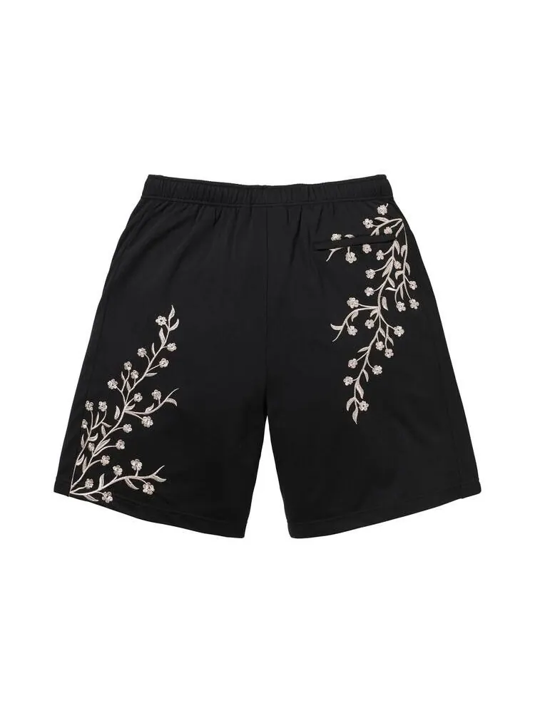 Шорты Supreme Floral Soccer Short — изображение 2 из 3, черный