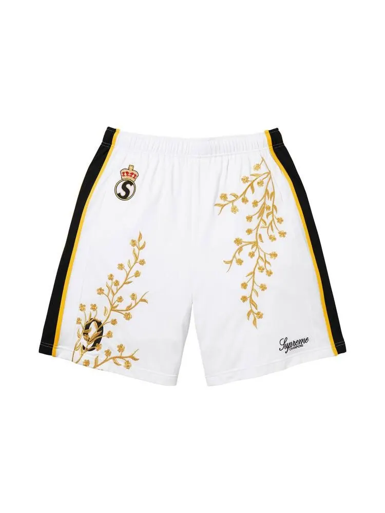 Шорты Supreme Floral Soccer Short — изображение 1 из 3, белый