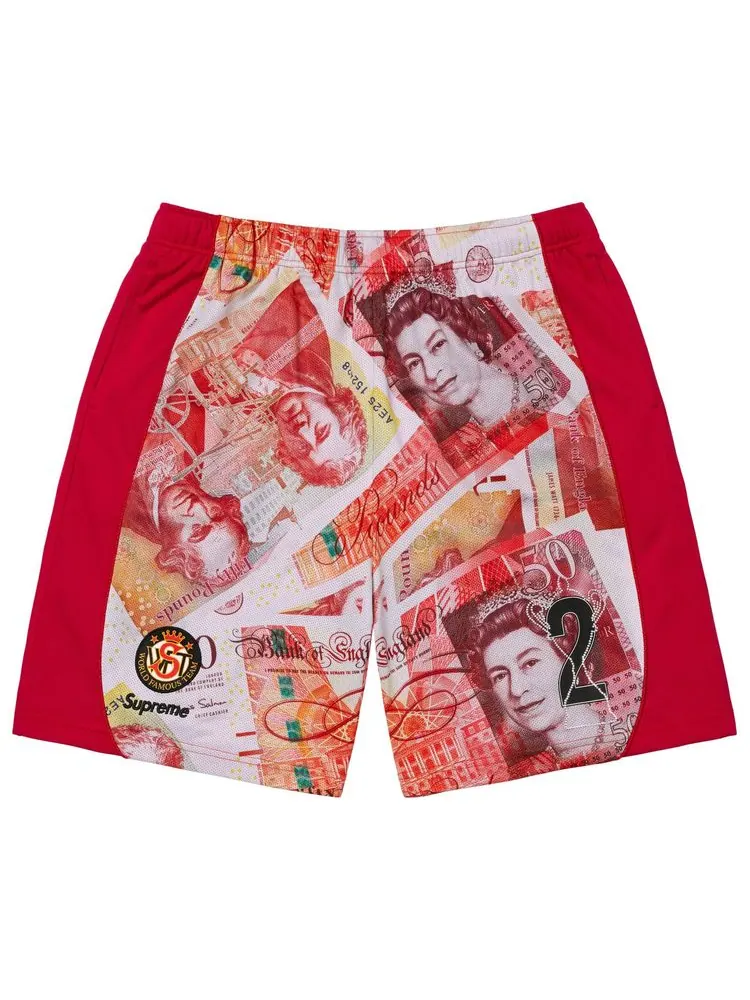 Футбольные шорты Supreme Pounds — изображение 1 из 1, красные
