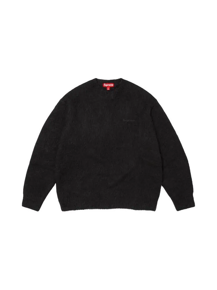 Свитер Supreme Brushed Mohair Sweater 'Black' — изображение 1 из 1, черный