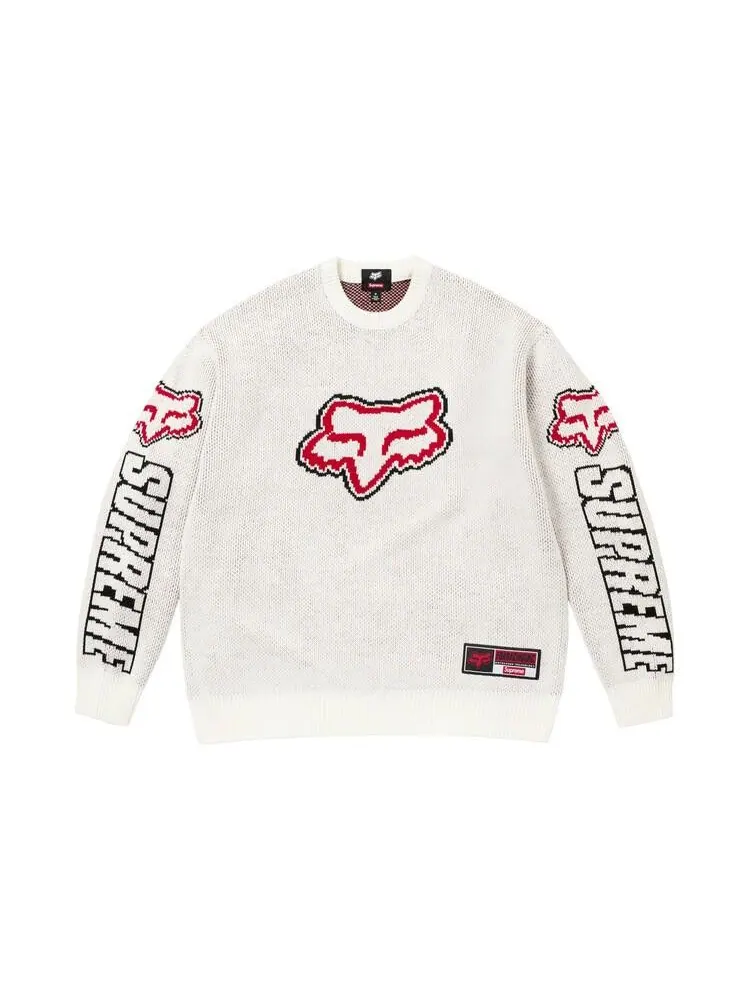 Свитер Supreme x Fox Racing Sweater 'White'