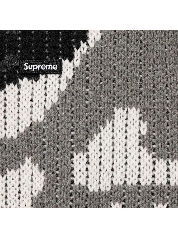 Свитер Supreme Small Box Polo Sweater — изображение 2 из 2, снежный камуфляж