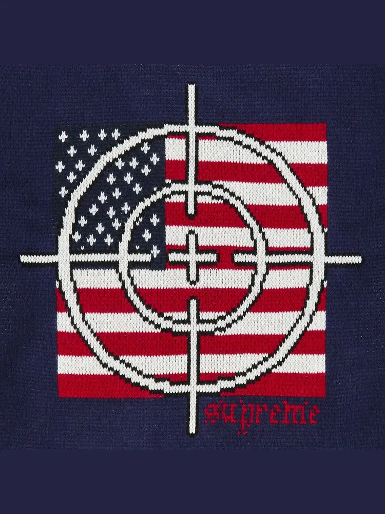 Свитер Supreme Target Sweater — изображение 2 из 2, темно-синий