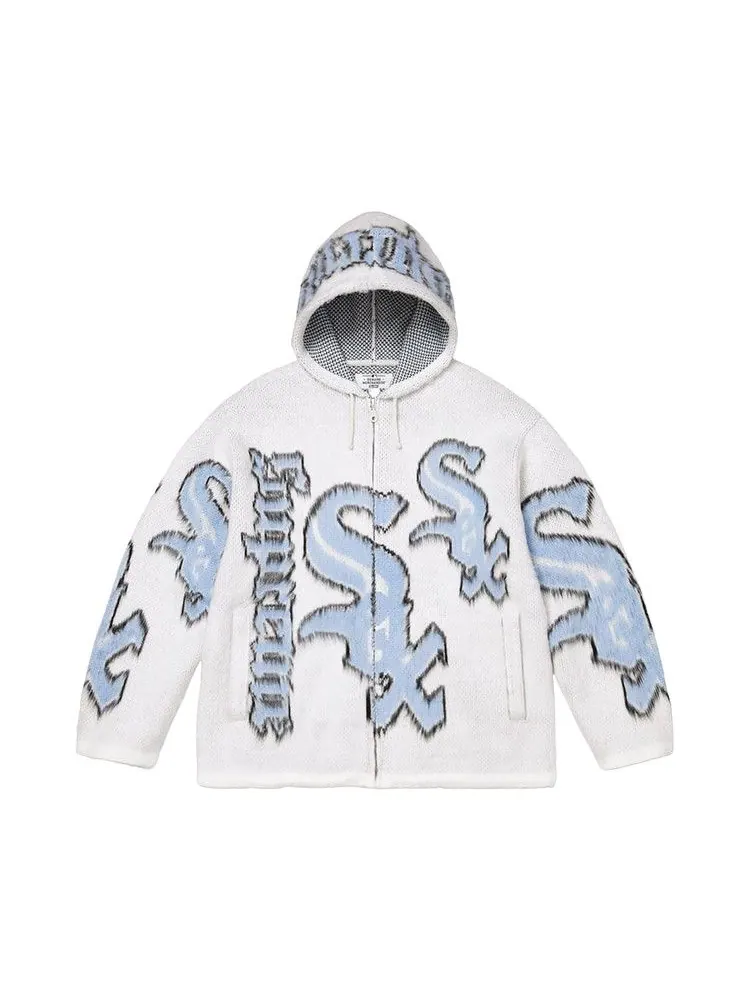 Свитер Supreme x Chicago White Sox Zip Up Hooded Sweater