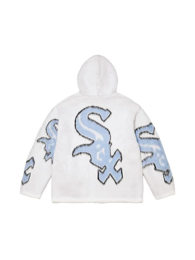 Свитер Supreme x Chicago White Sox Zip Up Hooded Sweater — изображение 2 из 3, белый