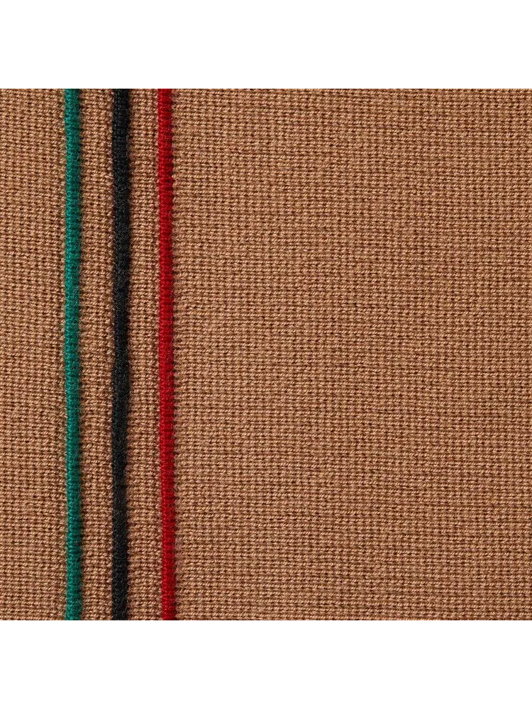 Свитер Supreme Stripe Zip Up Polo Sweater — изображение 2 из 2, бежевый