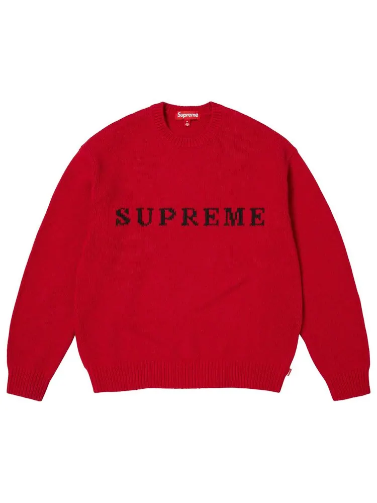 Свитер Supreme Contrast Logo