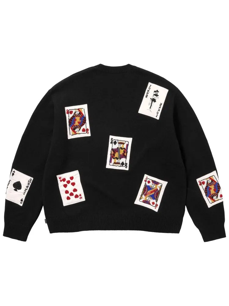 Свитер Supreme Beaded Cards — изображение 2 из 2, черный