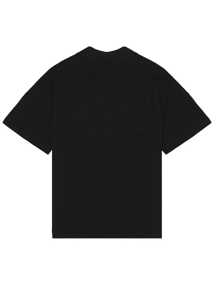 Рубашка-поло Rhude Pique Boxy — изображение 2 из 2, черно-белая