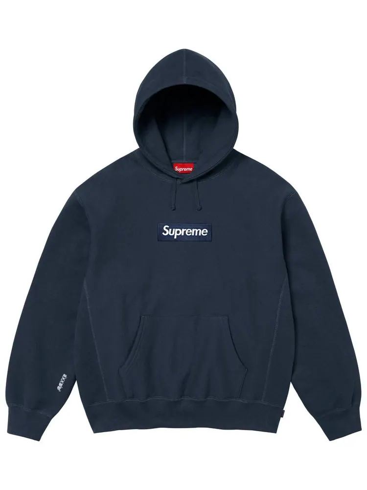 Толстовка Supreme Box Logo Hooded Sweatshirt — изображение 1 из 1, синий