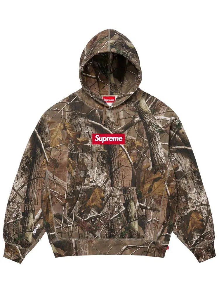 Толстовка Supreme Box Logo Hooded Sweatshirt — изображение 1 из 1, зеленый