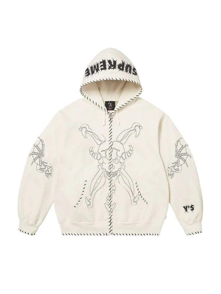 Толстовка Supreme x Y’s Zip Up Hooded Sweatshirt — изображение 1 из 3, белый