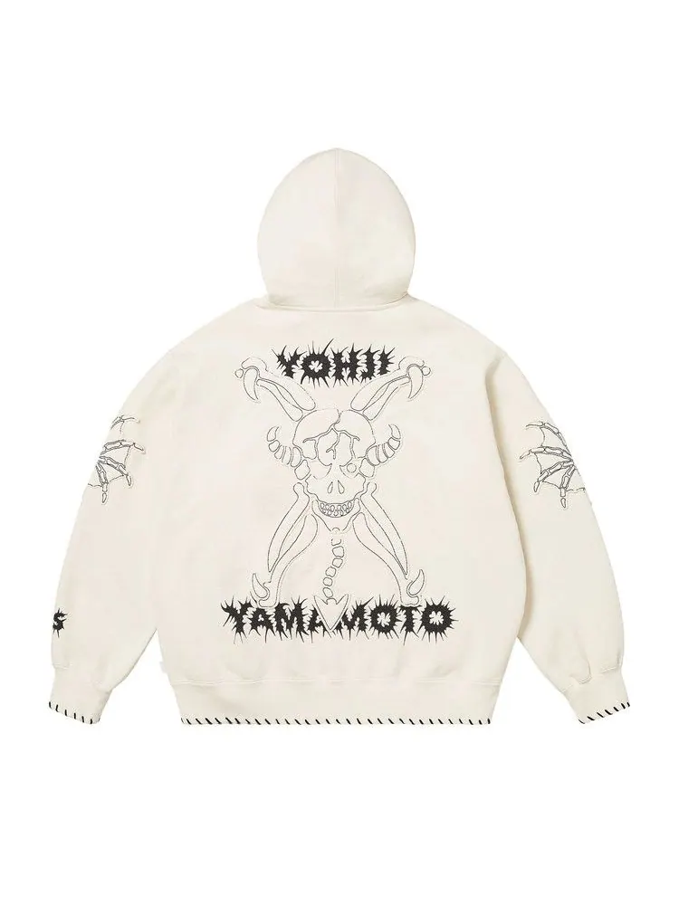 Толстовка Supreme x Y’s Zip Up Hooded Sweatshirt — изображение 2 из 3, белый
