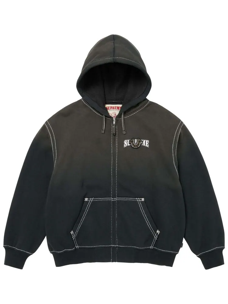 Толстовка Supreme x True Religion на молнии с капюшоном — изображение 1 из 2, черный