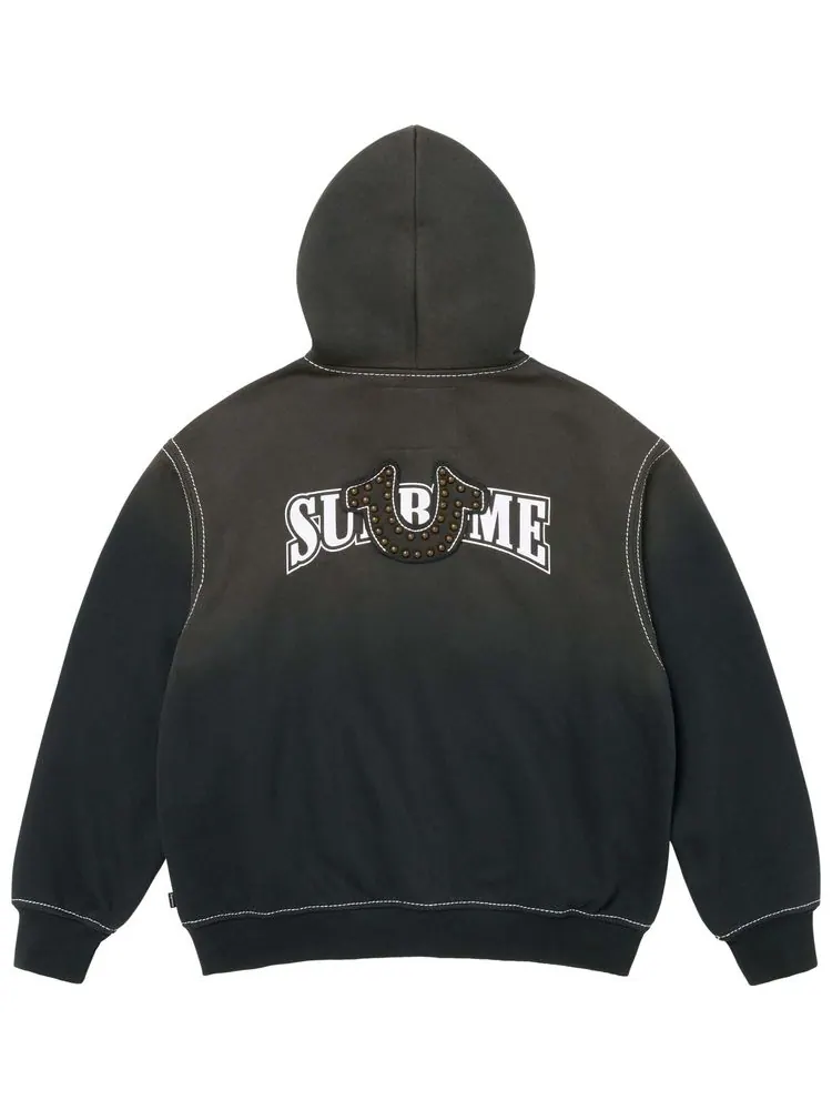 Толстовка Supreme x True Religion на молнии с капюшоном — изображение 2 из 2, черный