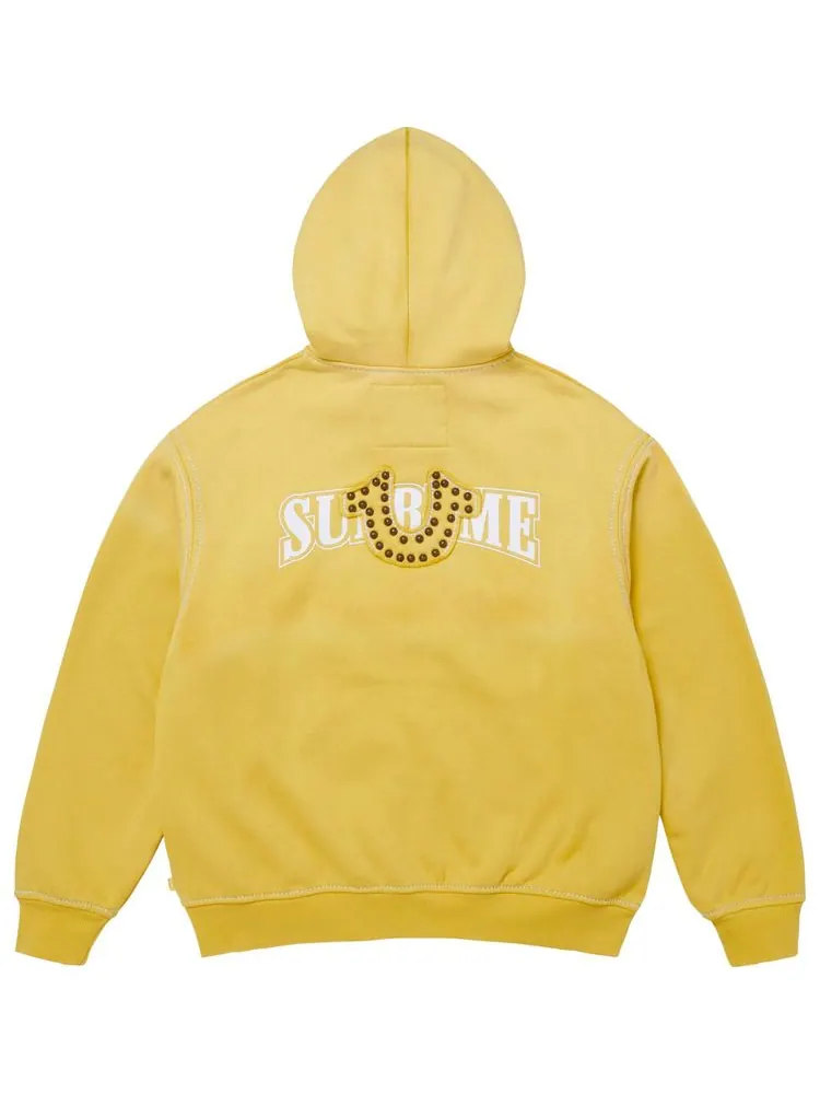 Толстовка Supreme x True Religion на молнии с капюшоном — изображение 2 из 2, желтый