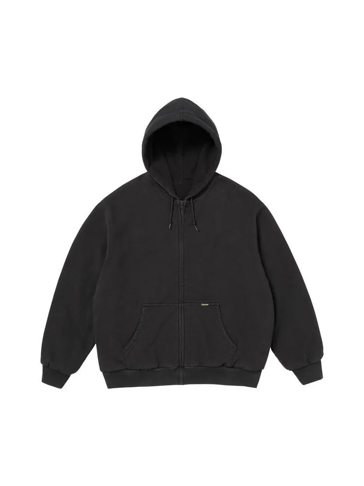 Толстовка Supreme Reversible Work Zip Up Hooded Sweatshirt 'Black' — изображение 1 из 2, черный